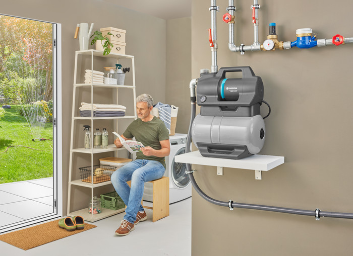 Gardena Hydrophore Pump 3900 Silent product in use