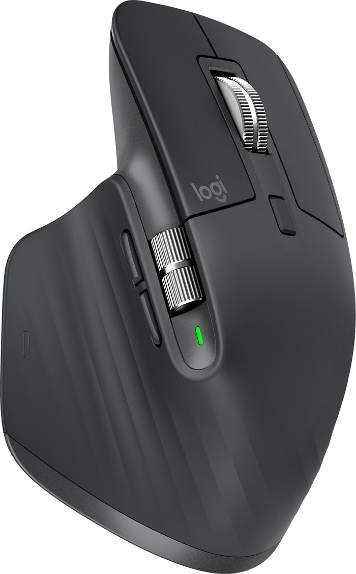 Logitech MX Keys S QWERTZ + Logitech MX Master 3S Grafit linke seite