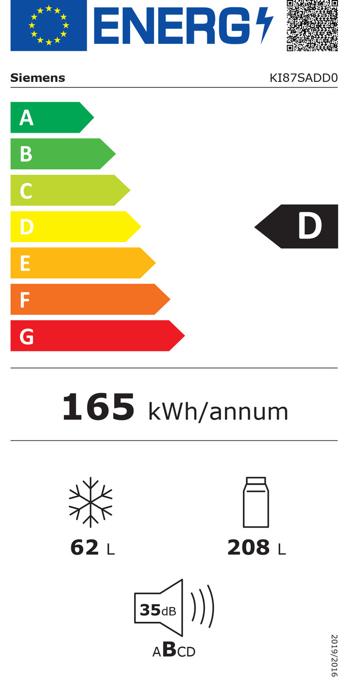 Siemens KI87SADD0 energy label