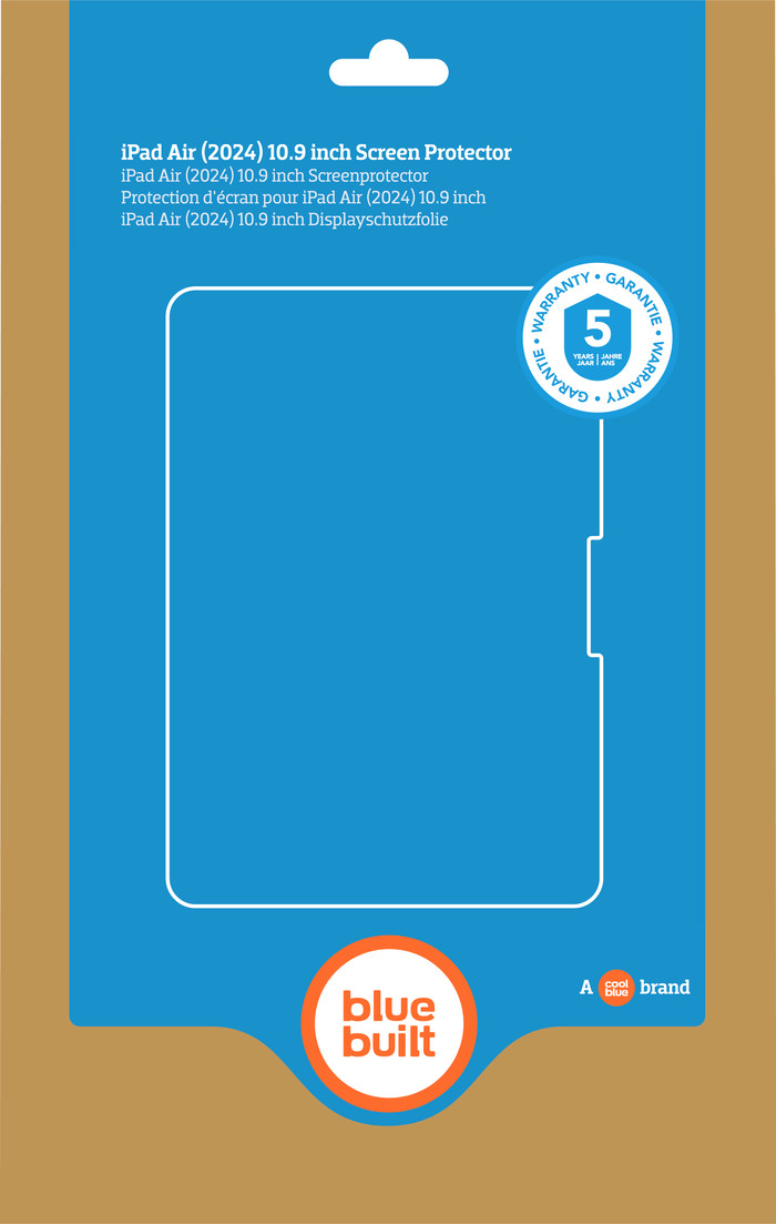 BlueBuilt Apple iPad Air 11 inches (2025/2024) Screen Protector Glass packaging