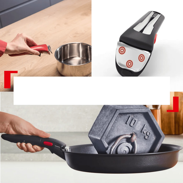 Tefal Ingenio Excellence Ceram Fusion Core Induktion Topf- und Pfannenset 13-teilig produkt in gebrauch