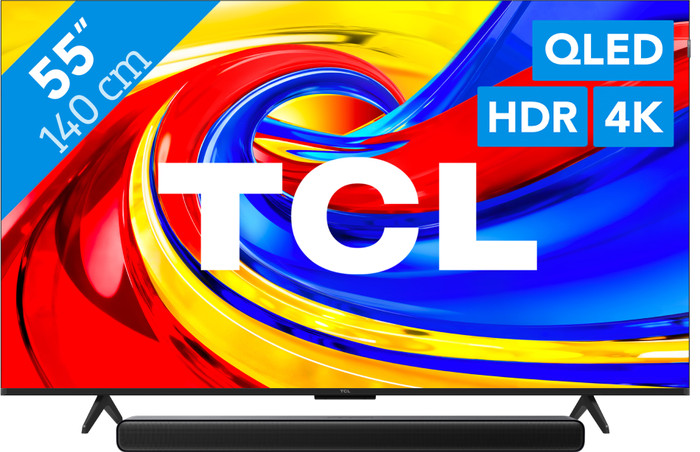 TCL 55 Zoll QLED P79L 4K (2026) + TCL S45H 2.0 Soundbar Main Image