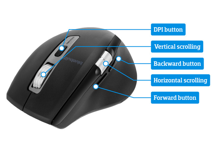 BlueBuilt Maximus Wireless Ergonomic Bluetooth Mouse visual Coolblue 1
