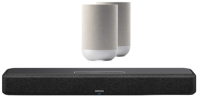 Denon Home Soundbar 550 + Denon Home 200 Silber (2x) Main Image