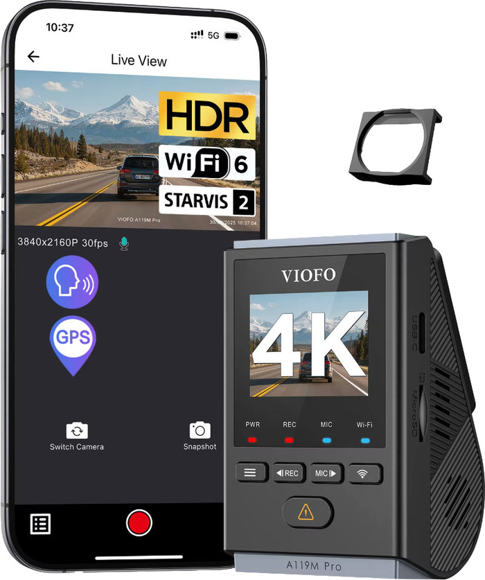 Viofo A119M Pro 4K WLAN GPS visueller lieferant
