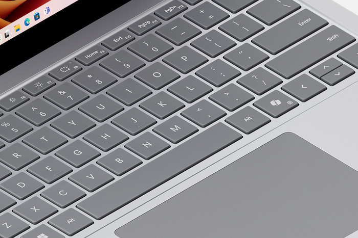 Microsoft Surface Laptop Copilot+ PC 13,8 Snapdragon X Plus / 16 GB / 512 GB Platin QWERTZ detail