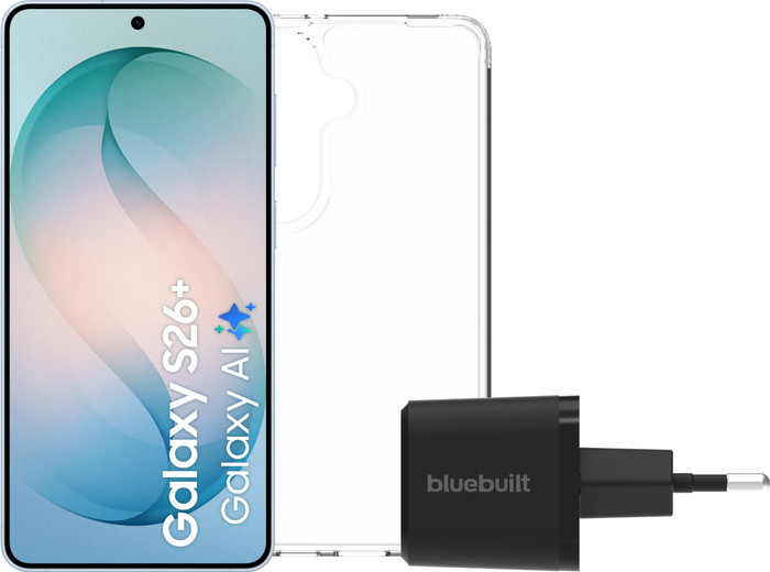 Samsung Galaxy S26 Plus 512GB Light Blue 5G + Basic Accessory Pack Main Image