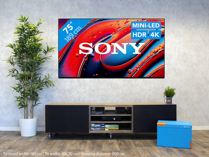 Sony 75 inches Bravia 9 4K QLED XR Mini-LED (2024) + Sony Bravia Theatre Bar 9 Black visual Coolblue 1