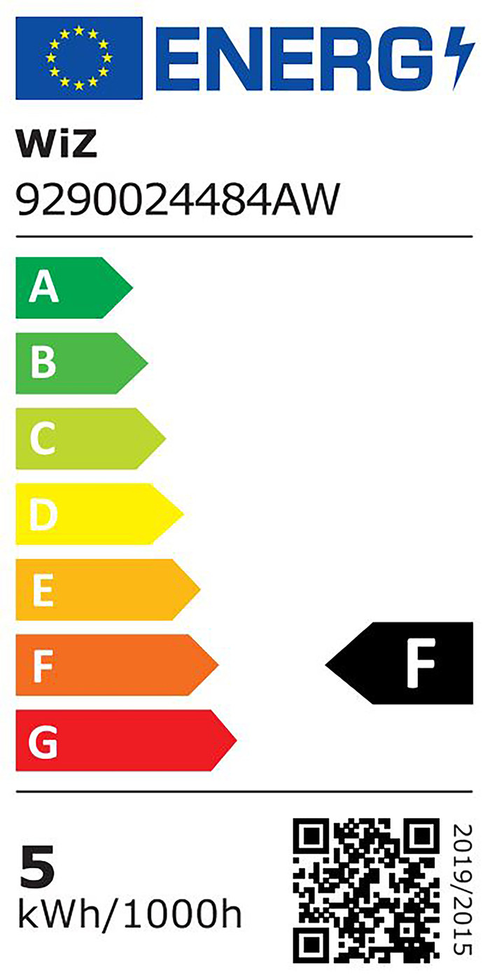 WiZ 1 Spot Imageo Weiß - Weiß- und Farblicht - GU10 energielabel