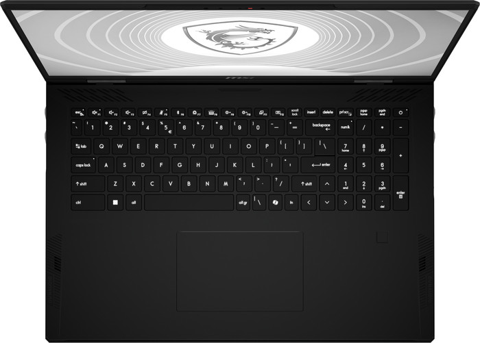 MSI CreatorPro X18 HX A14VMG-427NL QWERTY top