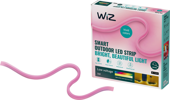 WiZ Lightstrip für den Außenbereich - Weiß- und Farblicht - 5 m vorne