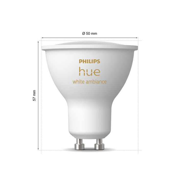 Philips Hue White Ambiance GU10 6-pack visual supplier