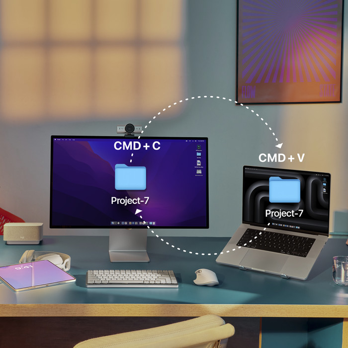 Logitech MX Keys S Combo for Mac Qwertz produkt in gebrauch