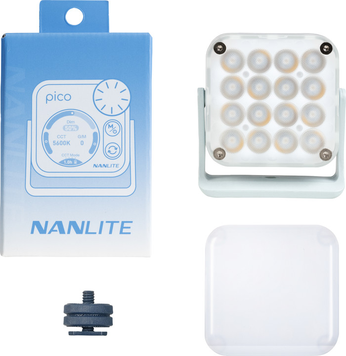Nanlite Pico LED Mini Pocket Light Mint Blue accessory