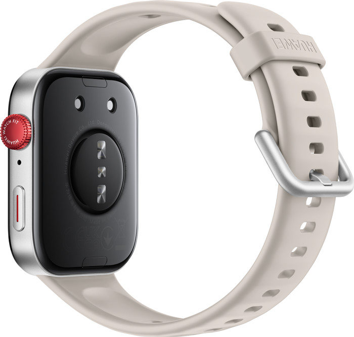 Huawei Watch Fit 3 Silber/Weiß rückseite