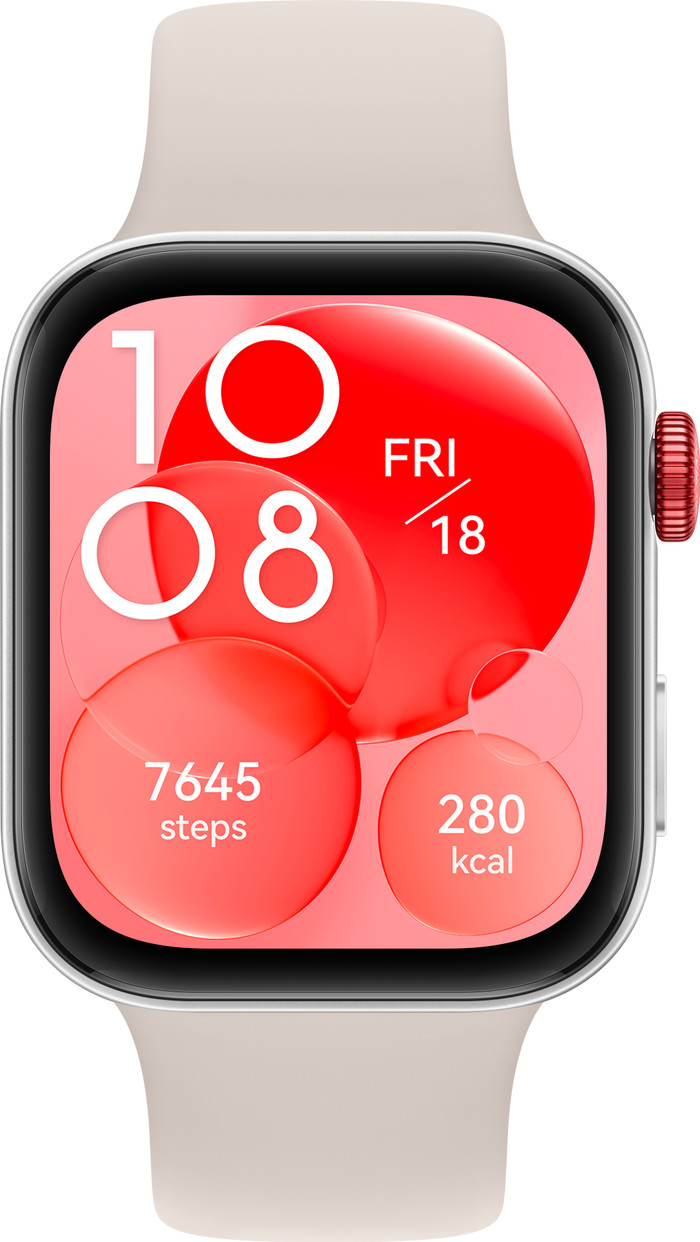 Huawei Watch Fit 3 Silber/Weiß vorne