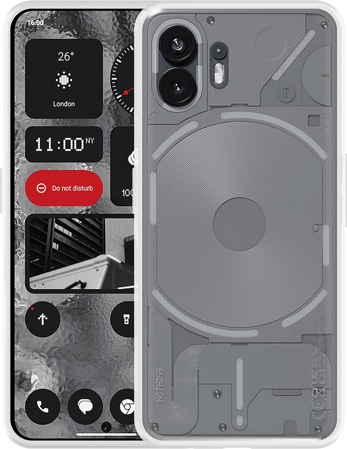 Just in Case Soft Design Nothing Phone (2) Backcover Transparent Verbundprodukt