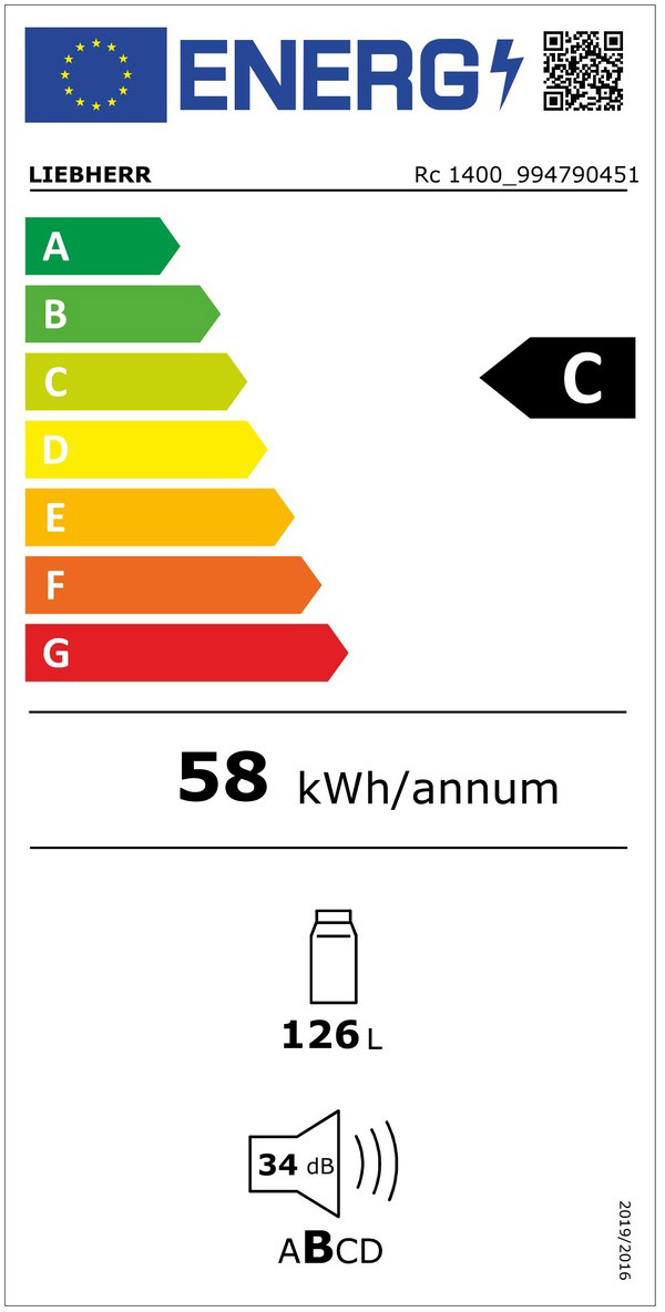 Liebherr Rc 1400-20 energy label