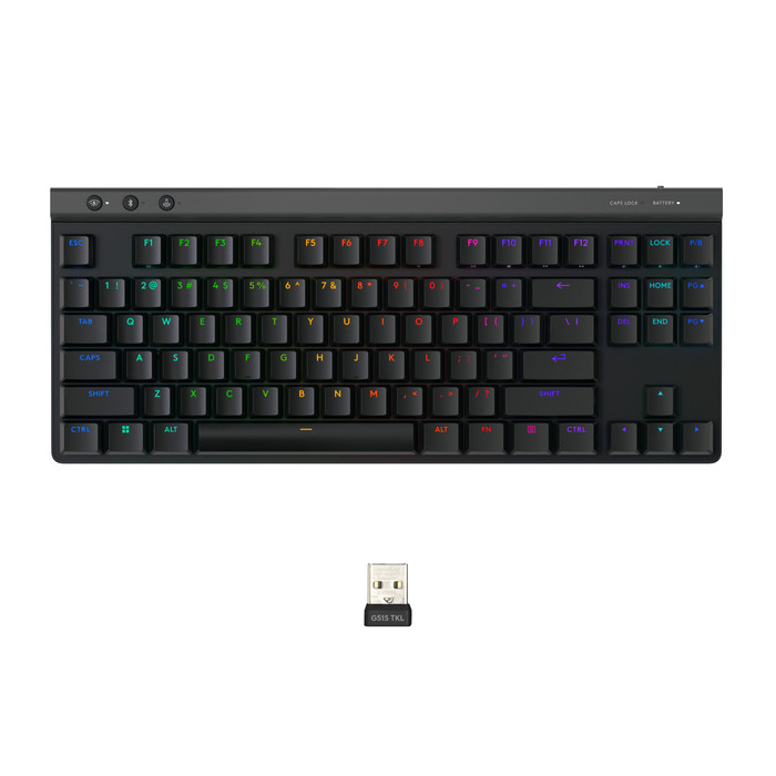 Logitech G515 TKL Lightspeed Gaming-Tastatur QWERTZ Schwarz zubehör