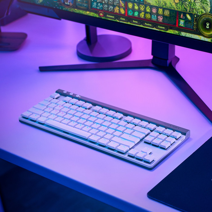 Logitech G515 TKL Lightspeed Gaming-Tastatur QWERTZ Weiß visueller lieferant