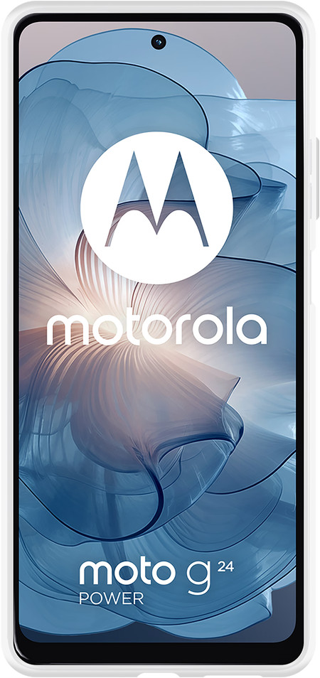 Just in Case Soft Design Moto G04/G04S/G24/G24 Power Backcover Transparent vorne