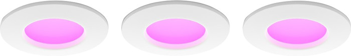 Philips Hue recessed spot light Slim 3-pack - White and color - 90mm Main Image