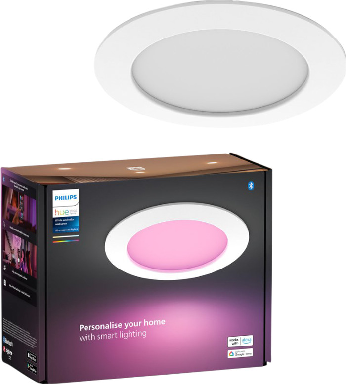 Philips Hue Einbaustrahler Slim - White & Color - 170 mm - Weiß verpackung