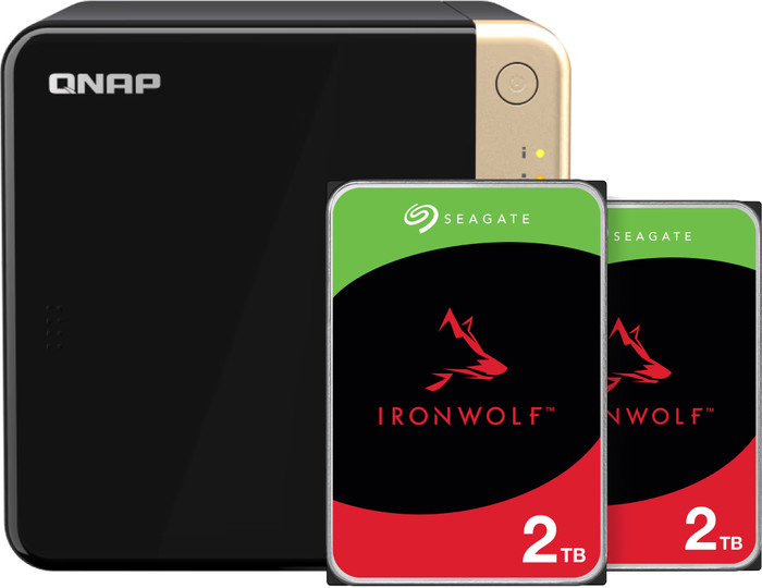 QNAP TS-464-8G + Seagate Ironwolf 2TB Doppelpack Main Image