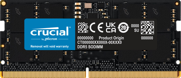 Crucial 16GB DDR5 SODIMM CL40 4.800 MT/s Main Image