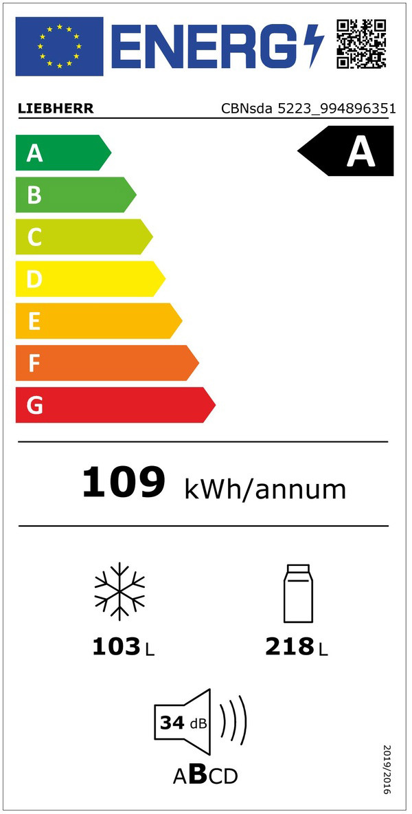 Liebherr CBNsda 5223-22 energy label