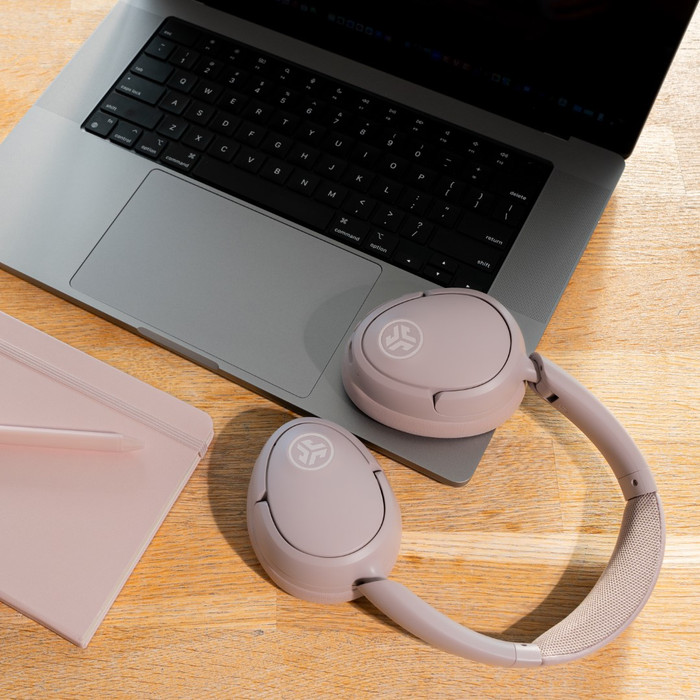 JBuds Lux ANC Pink product in use