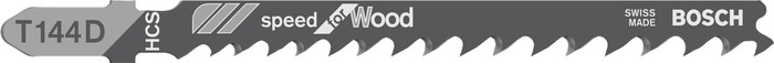 Bosch Stichsägeblatt T144 D Speed for Wood 3x Main Image