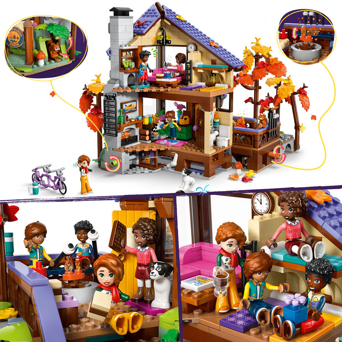 LEGO Friends Cozy Fall Forest Cabin 42705 product in use