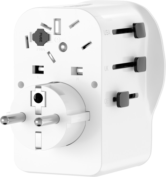 BlueBuilt Universeller Reiseadapter 65 Watt rückseite