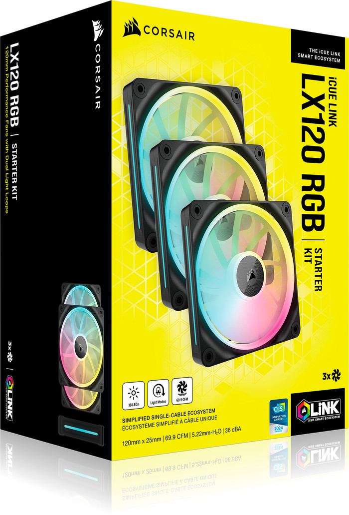 CORSAIR iCUE LINK LX120 RGB - Triple Fan Kit | Coolblue