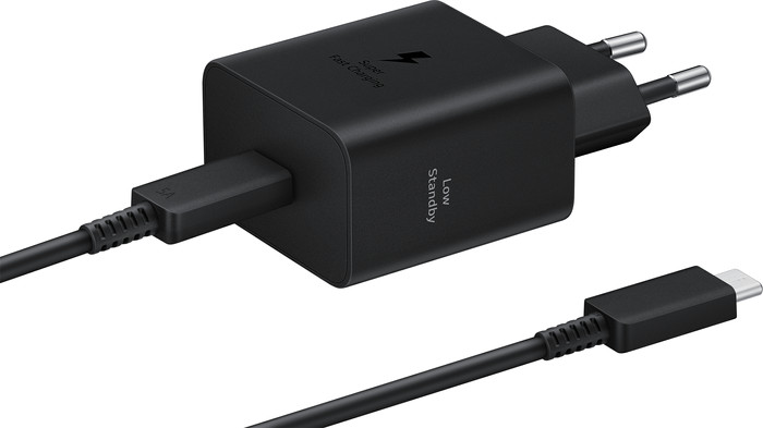 Samsung Super Fast Charging Ladegerät 45 W Schwarz + USB-C-Kabel 1,8 m Schwarz Kunststoff Main Image