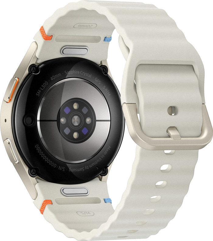 Samsung Galaxy Watch7 Creme 40 mm rückseite