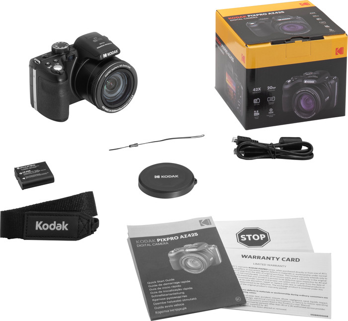 Kodak AZ425 Schwarz zubehör