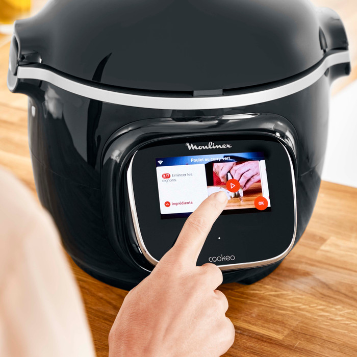 Moulinex Cookeo Touch WLAN CE902800 Schwarz detail