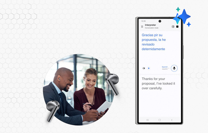 Samsung Galaxy Watch7 Grün 40 mm + Galaxy Buds3 Schwarz produkt in gebrauch