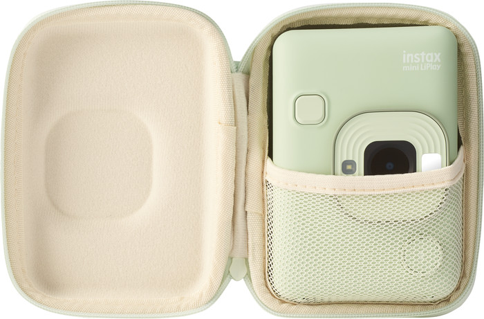 Fujifilm Instax Mini LiPlay Case Matcha Green inside