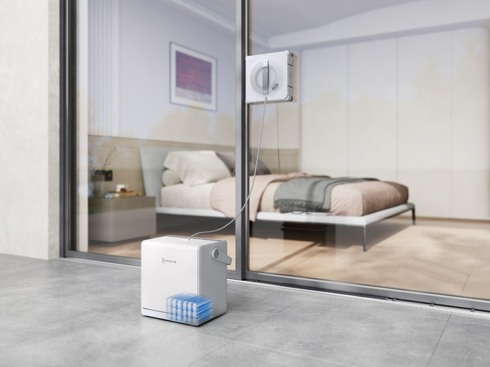 Ecovacs WINBOT W2S Pro Omni product in use
