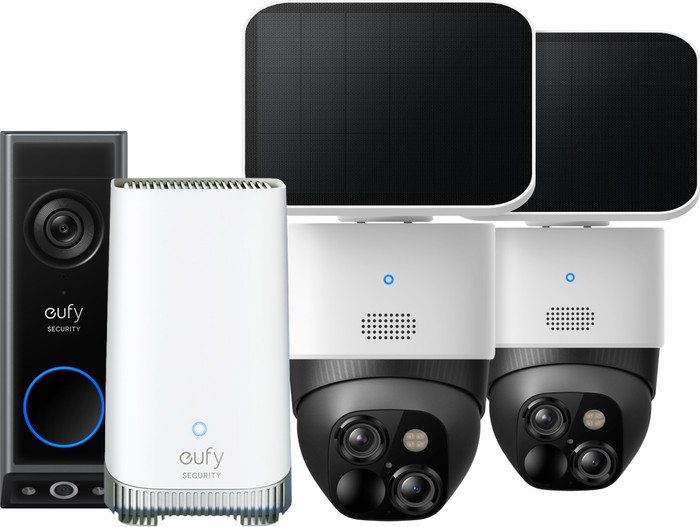 eufyCam SoloCam S340 Doppelpack + HomeBase 3 + Video Doorbell E340 Main Image