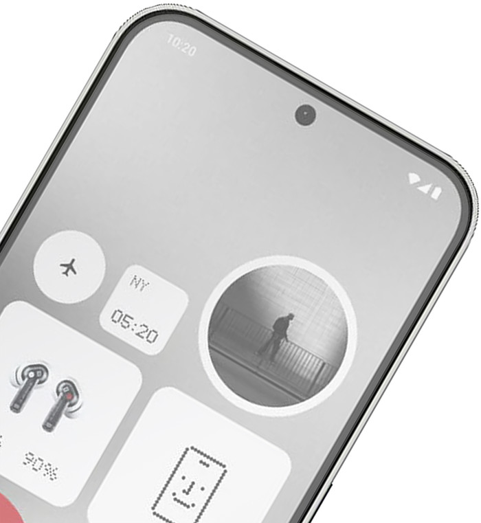 Just In Case Nothing Phone (2a) Hartglas-Displayschutz Transparent detail