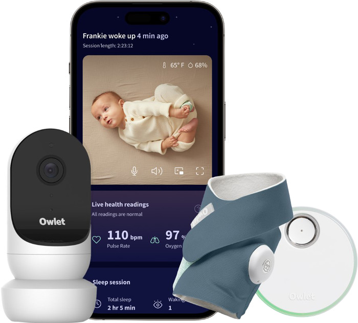 Owlet Cam 2 + Dream Sock Bedtime Blue OW-DSDUO-BL Main Image