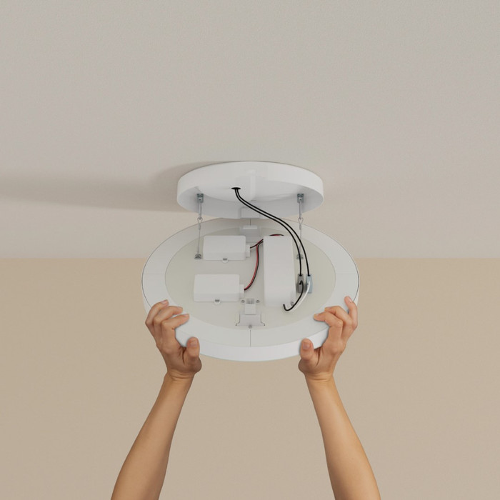 Philips Hue Datura Panel Light - White and Color - Round - White product in use