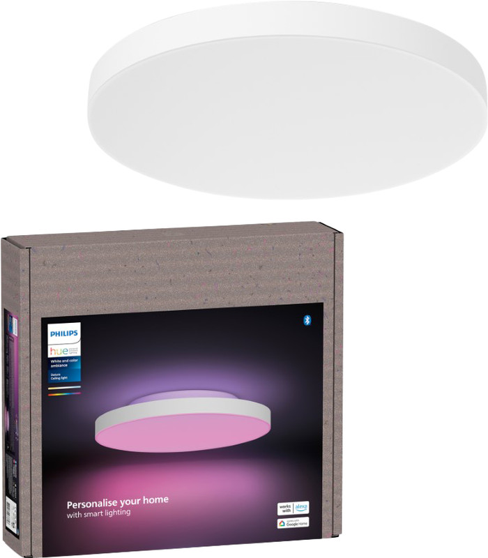 Philips Hue Datura Deckenleuchte - White & Color - Rund - Weiß - Klein verpackung