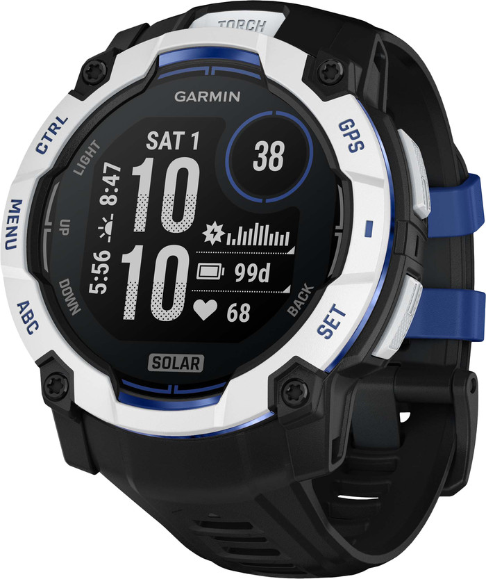 Garmin Instinct 3 Solar Weiß 50 mm rechte seite