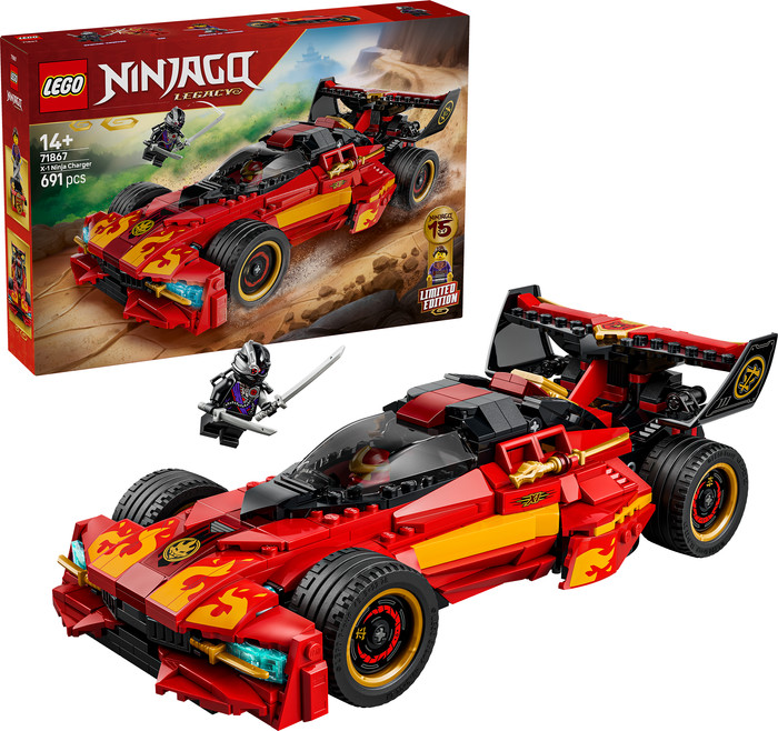 LEGO Ninjago 15-jähriges Jubiläum des X-1 Ninja Supercar 71867 rechte seite