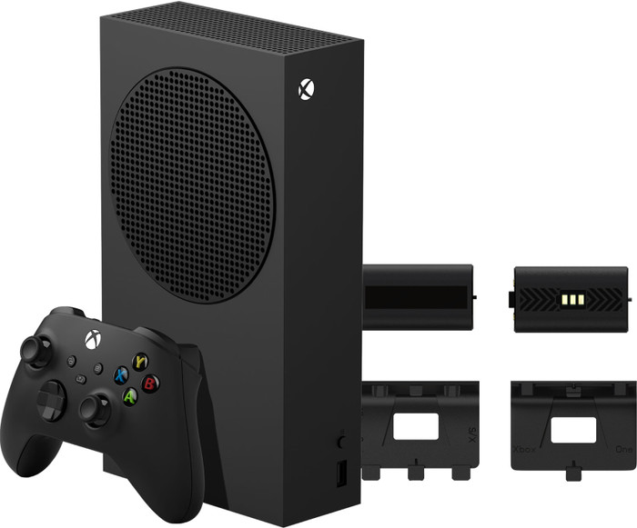 Xbox Series S 1 TB Schwarz + BlueBuilt Aufladbare Batterien Main Image